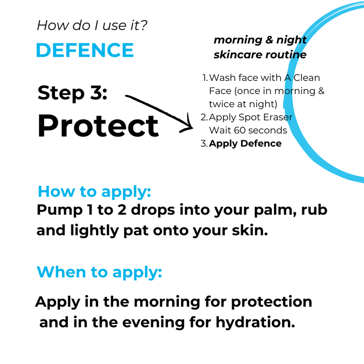 DEFENCE | moisturising serum with UVA & UVB protection