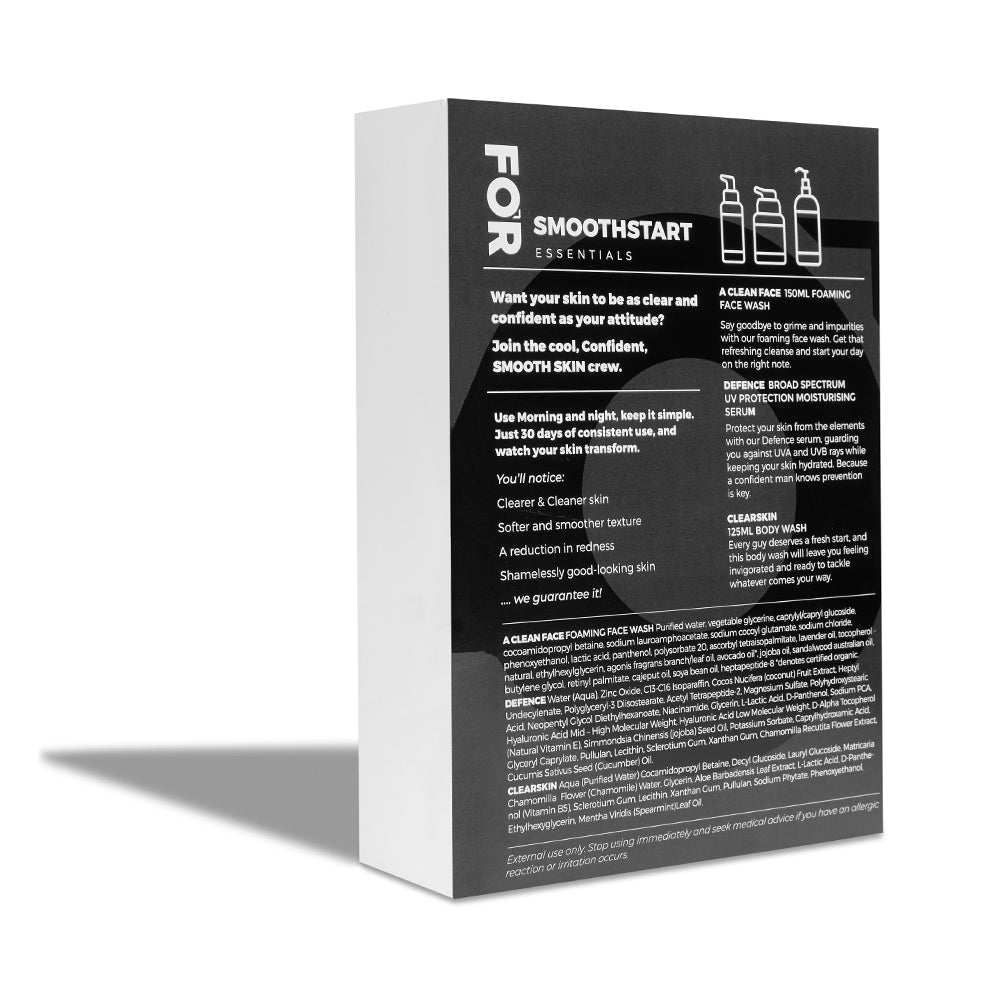 Smooth Start Essentials Kit | Acne & Body Bump Care for Boys & Men