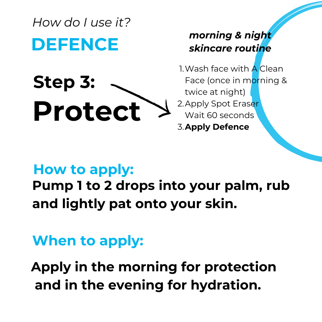 DEFENCE | moisturising serum with UVA & UVB protection